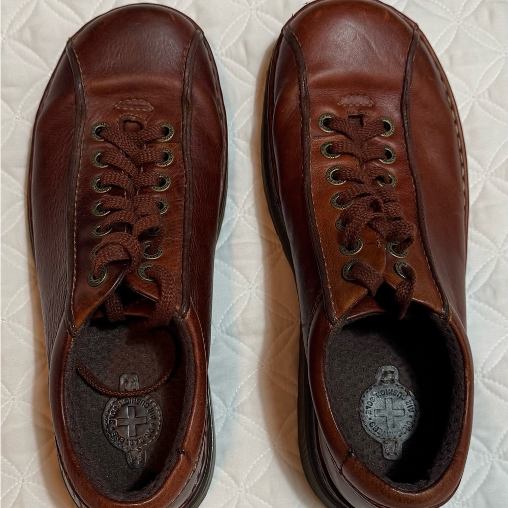 Dr. Martens Perry Oxford Lace Up Brown Leather Shoes Y2K Size 10 Men / 11 Women - Picture 15 of 16